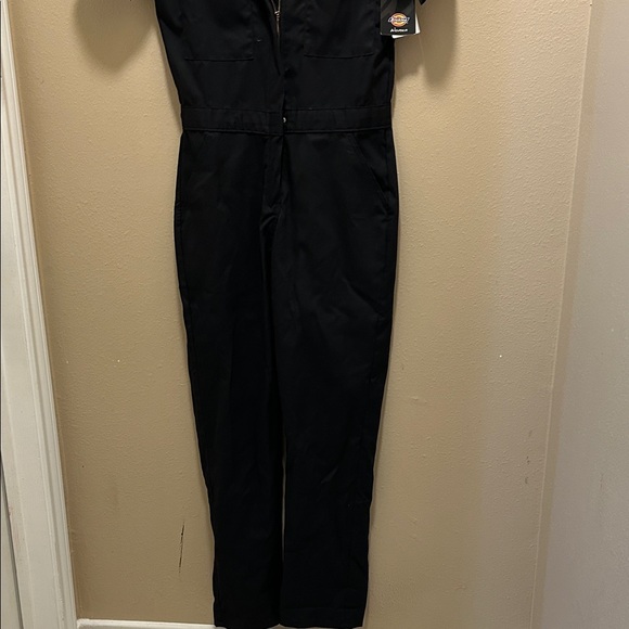 Dickies Black Short Sleeve Jumpsuit - Picture 2 of 3